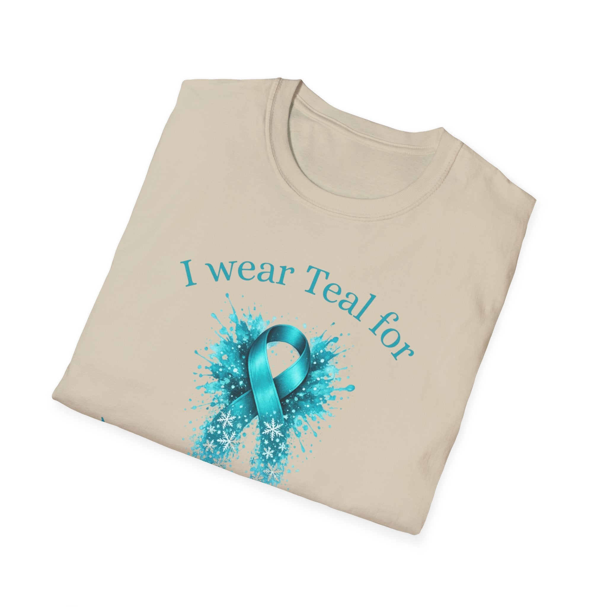 Myasthenia Gravis Awareness T-Shirt — "I Wear Teal for Myasthenia Gravis"