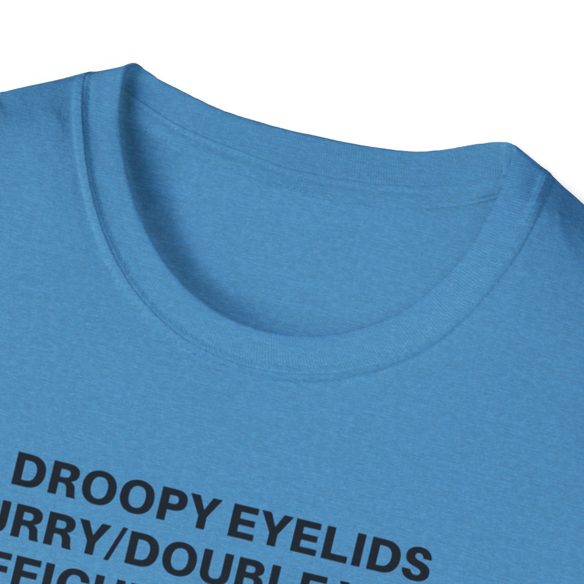 Myasthenia Gravis Awareness T-Shirt — Symptoms List Tee