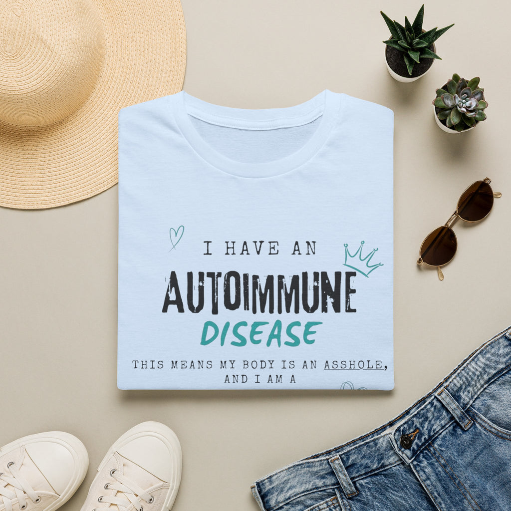 Autoimmune Disease Awareness T‑Shirt — "I Have an Autoimmune Disease" Ribbon Tee