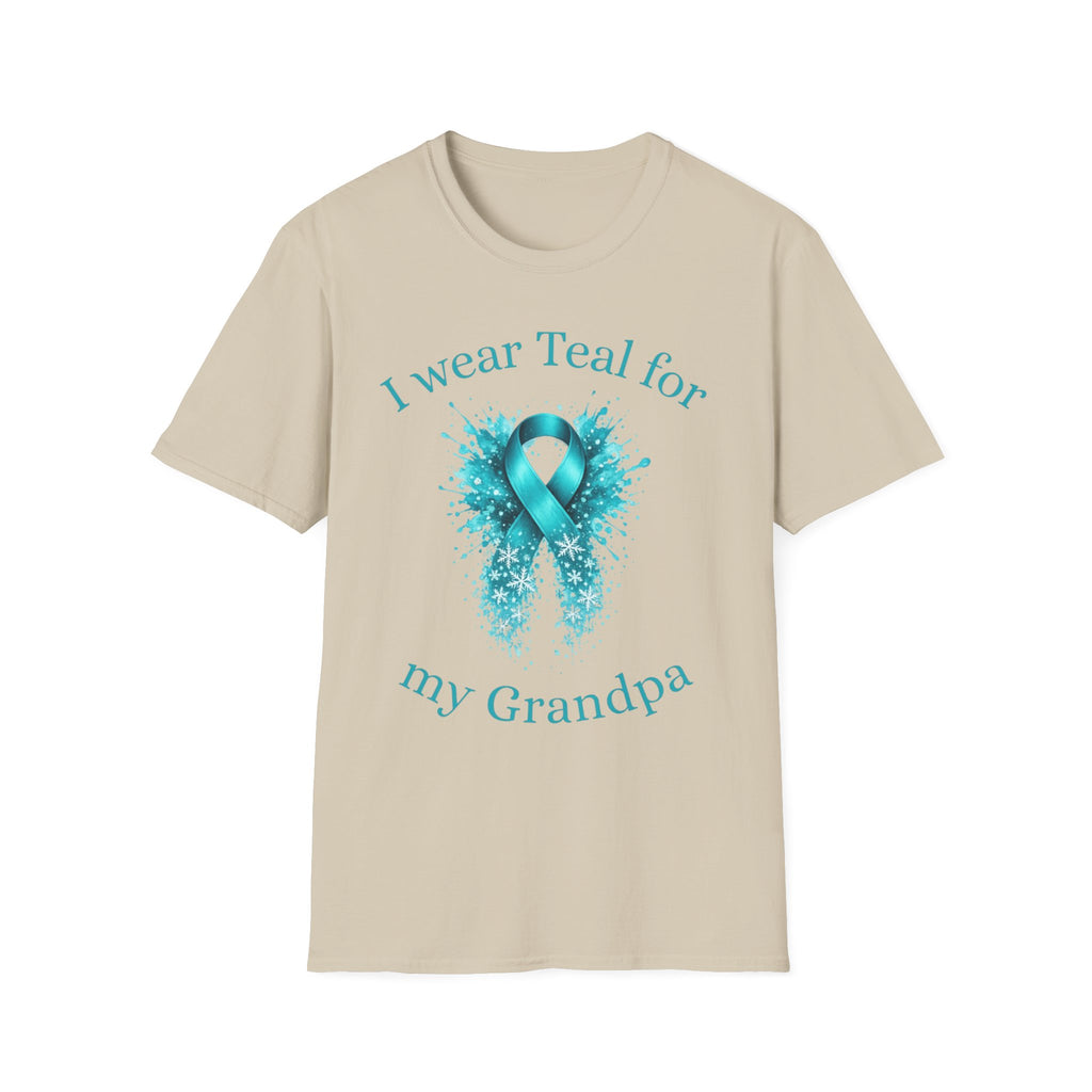 Myasthenia Gravis Awareness T-Shirt — "I Wear Teal For My Grandpa"