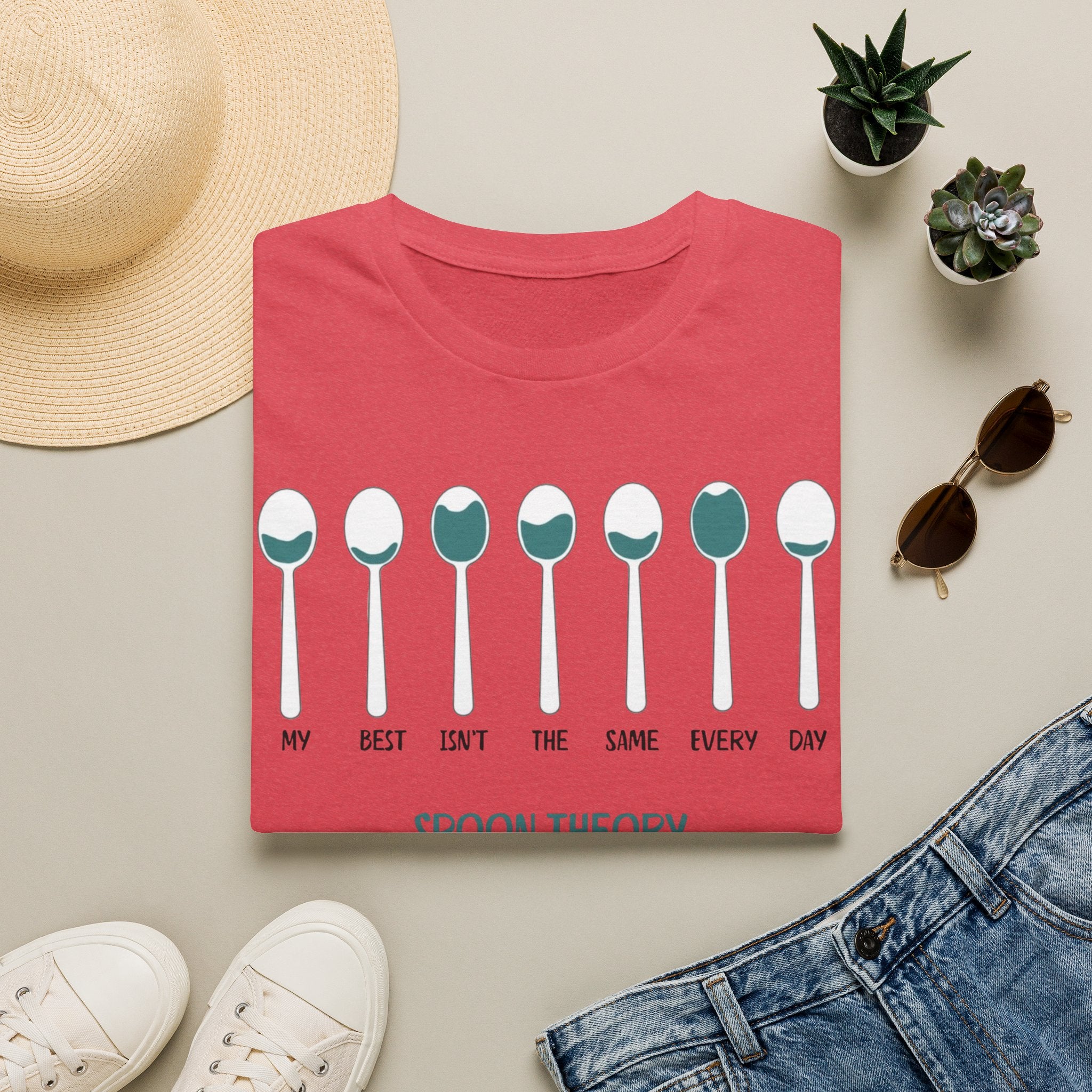 Spoon Theory T-Shirt – "My Best Isn't the Same Every Day" Chronic Illness Awareness Tee