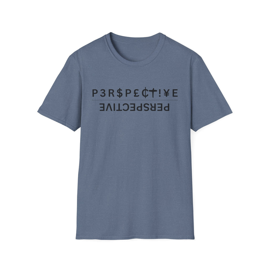 Perspective T-Shirt – Upside-Down "P3RPECT!VE / PERSPECTIVE" Graphic Tee
