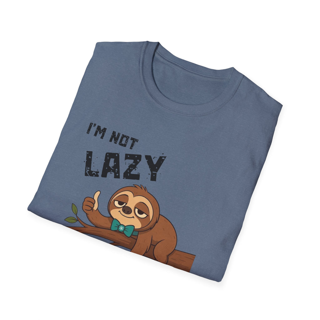 Myasthenia Gravis Awareness T-Shirt — "I'm Not Lazy, I Have Myasthenia Gravis" Sloth Design