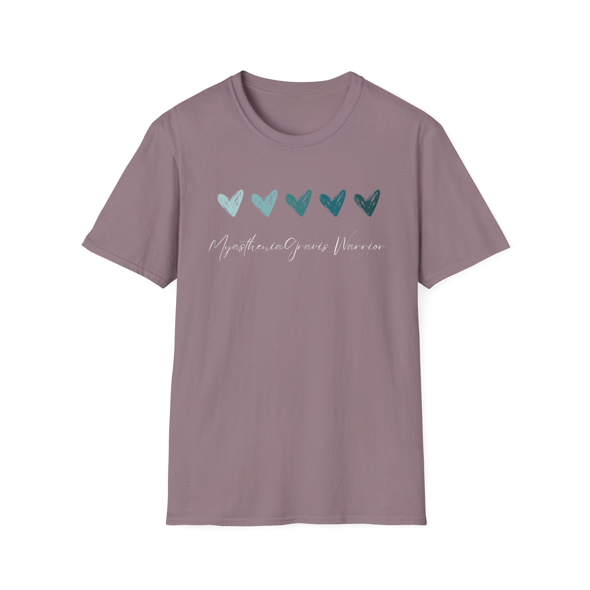 Myasthenia Gravis Warrior T‑Shirt — Teal Heart Awareness Tee