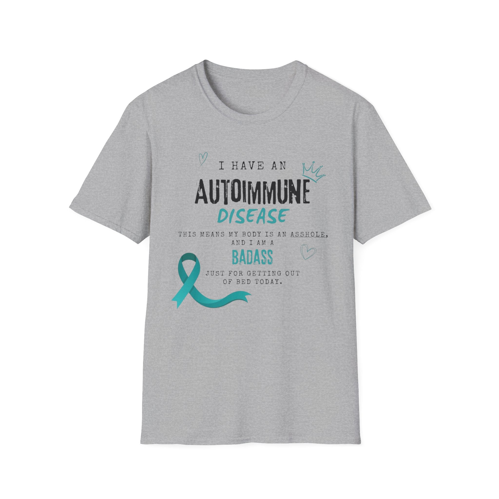 Autoimmune Disease Awareness T‑Shirt — "I Have an Autoimmune Disease" Ribbon Tee