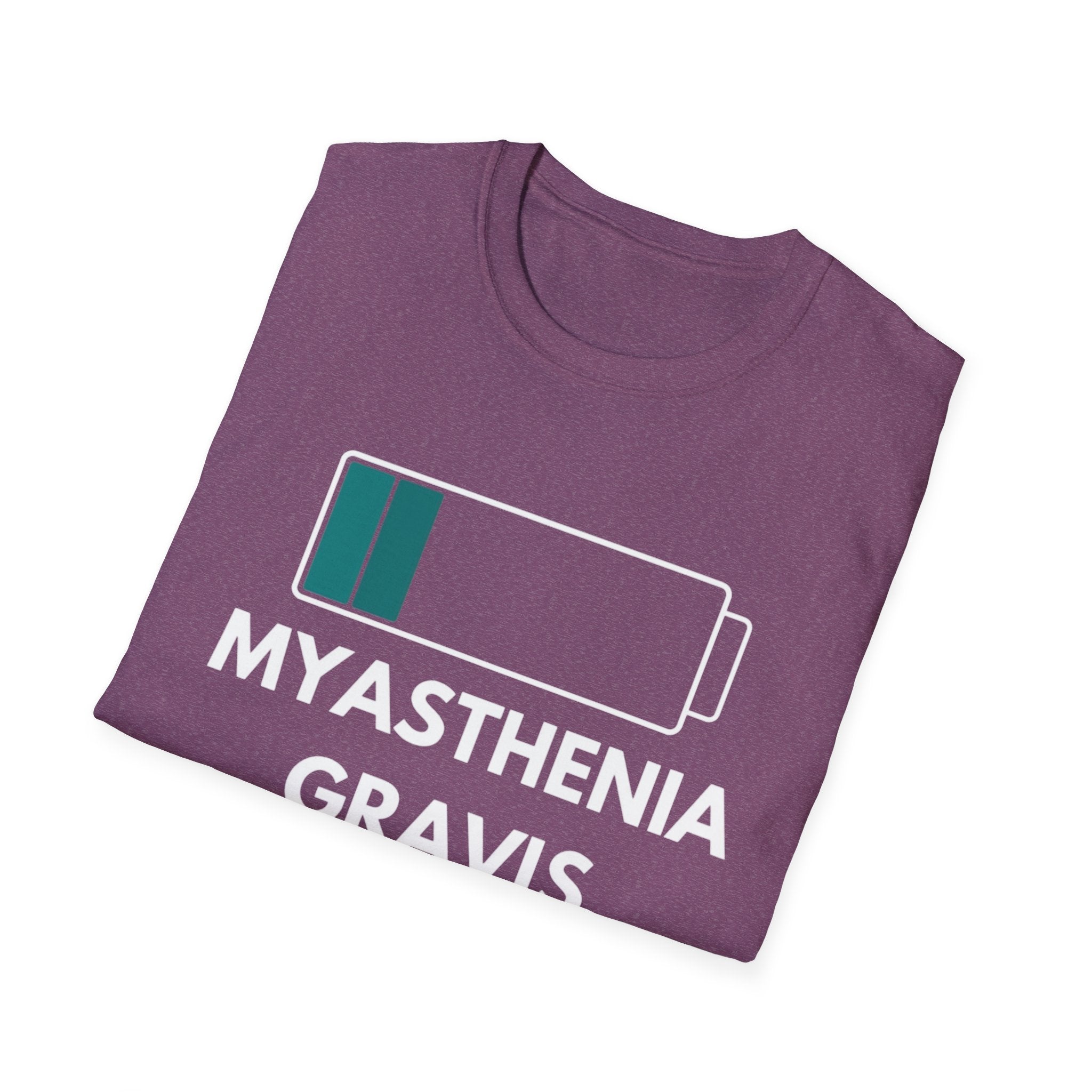 Myasthenia Gravis Awareness T-Shirt — Low Battery Graphic