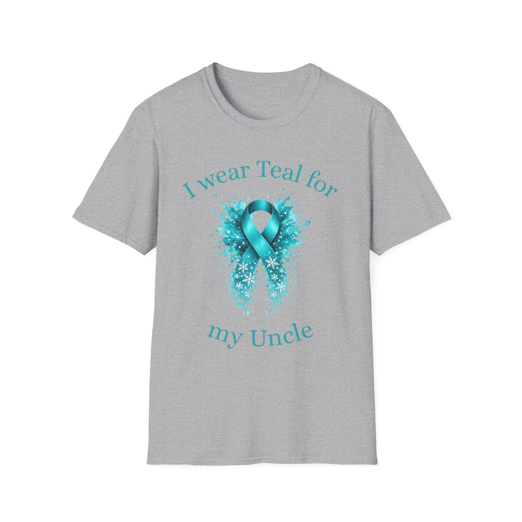 Myasthenia Gravis Awareness T-Shirt — "I Wear Teal For My Uncle"
