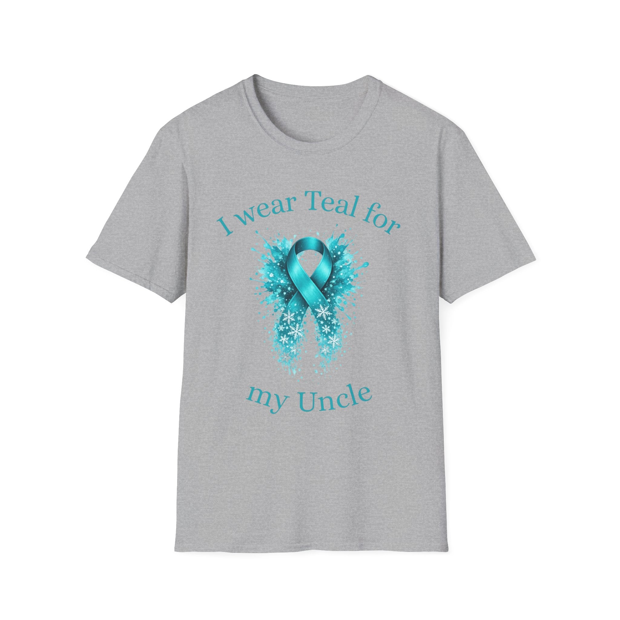 Myasthenia Gravis Awareness T-Shirt — "I Wear Teal For My Uncle"