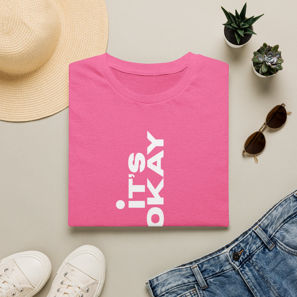 It's Okay Vertical Graphic Tee — Mental Health Awareness T-Shirt