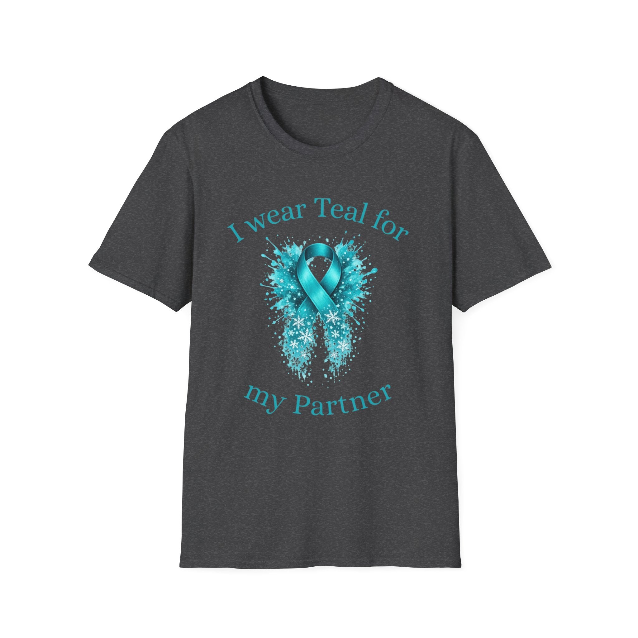 Myasthenia Gravis Awareness T-Shirt — "I Wear Teal For My Partner"