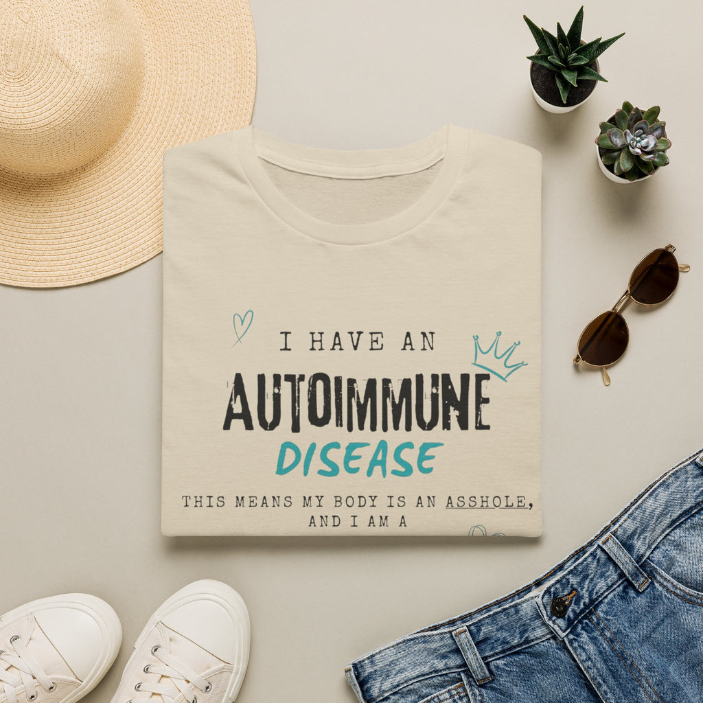 Autoimmune Disease Awareness T‑Shirt — "I Have an Autoimmune Disease" Ribbon Tee