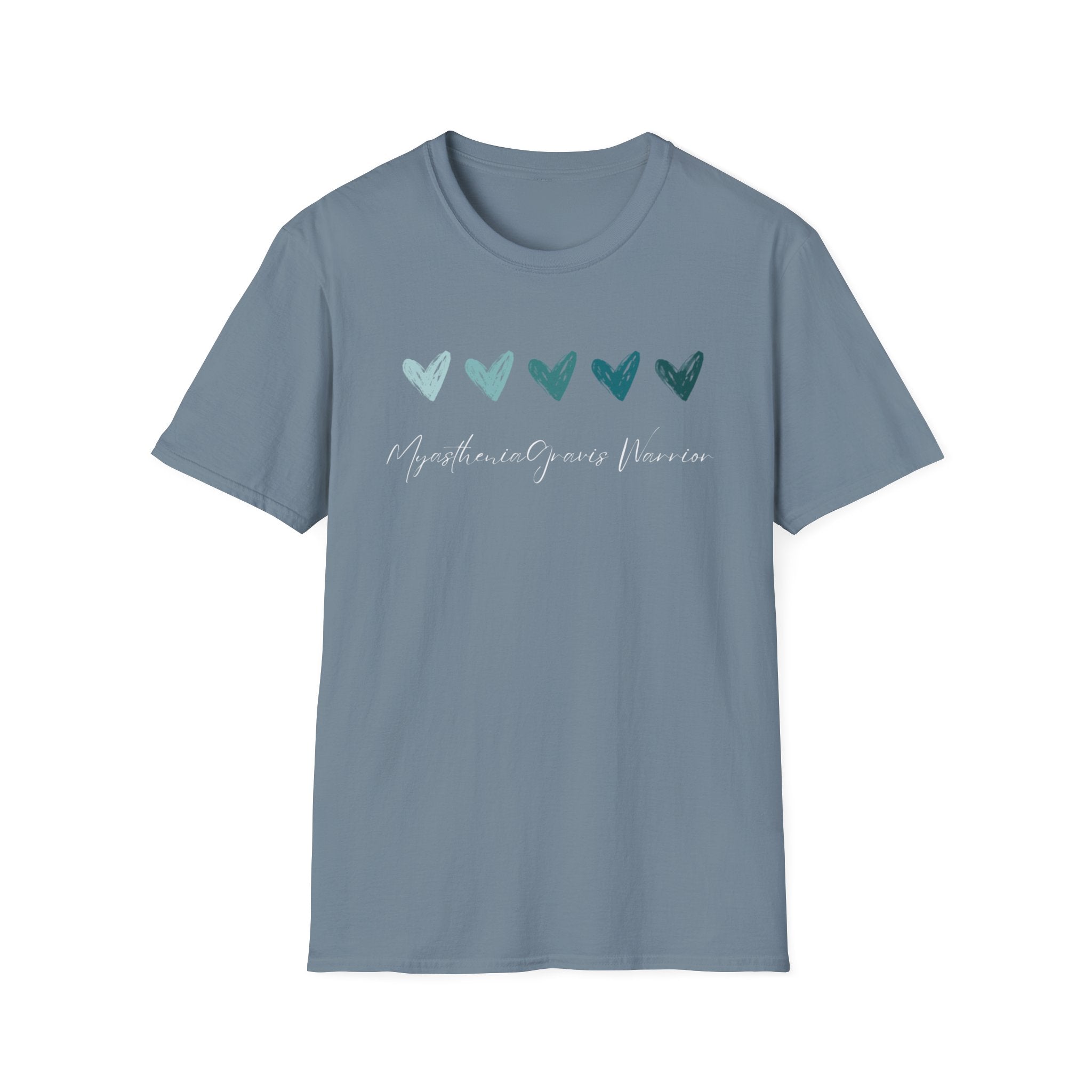 Myasthenia Gravis Warrior T‑Shirt — Teal Heart Awareness Tee
