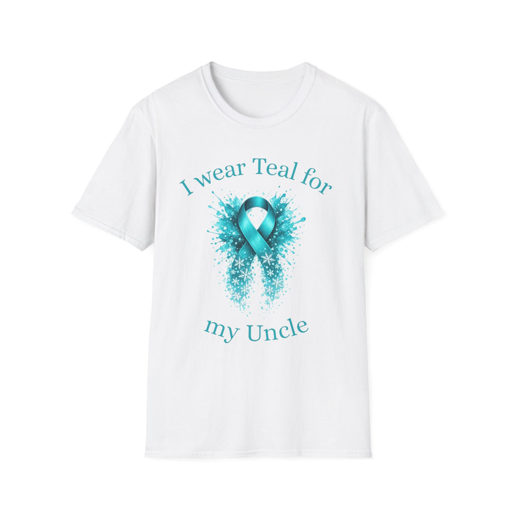 Myasthenia Gravis Awareness T-Shirt — "I Wear Teal For My Uncle"