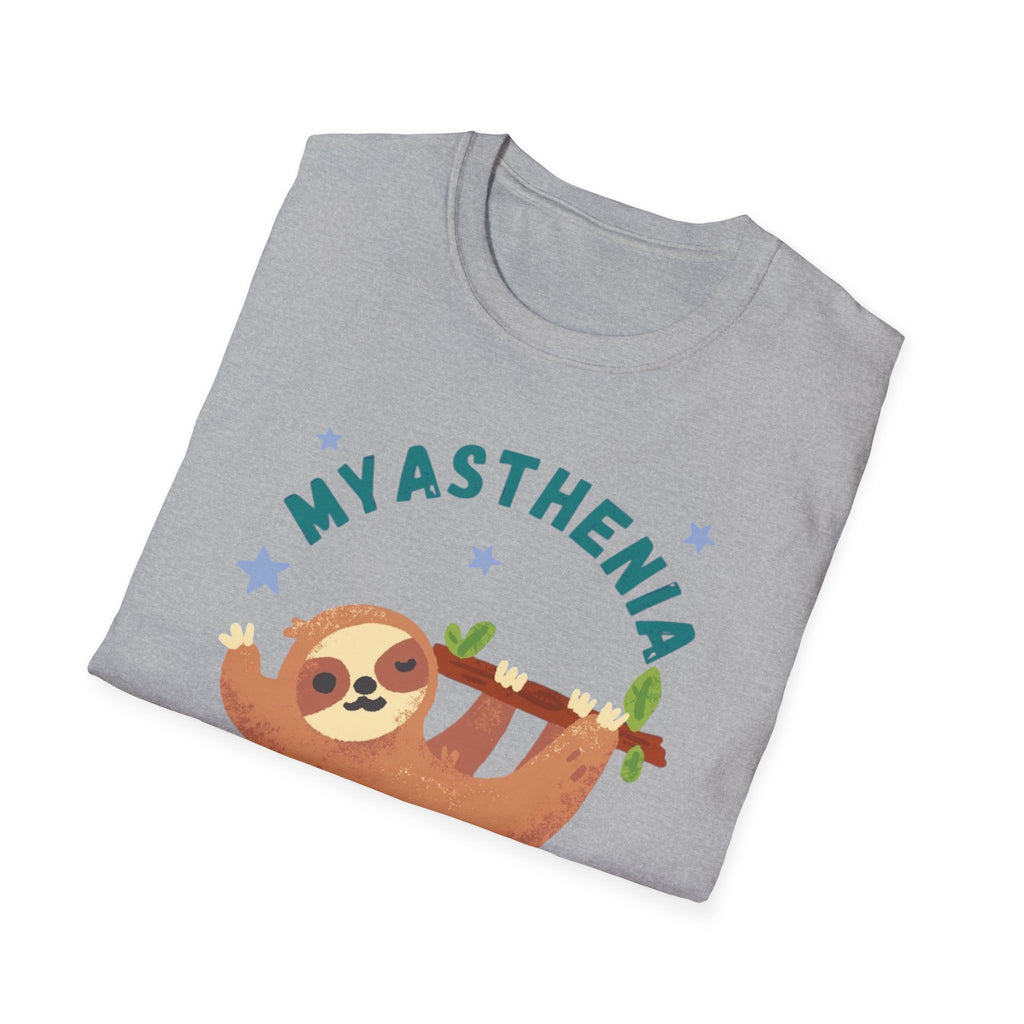 Myasthenia Gravis Sloth T-Shirt — Cute Awareness Tee for Support & Fundraising