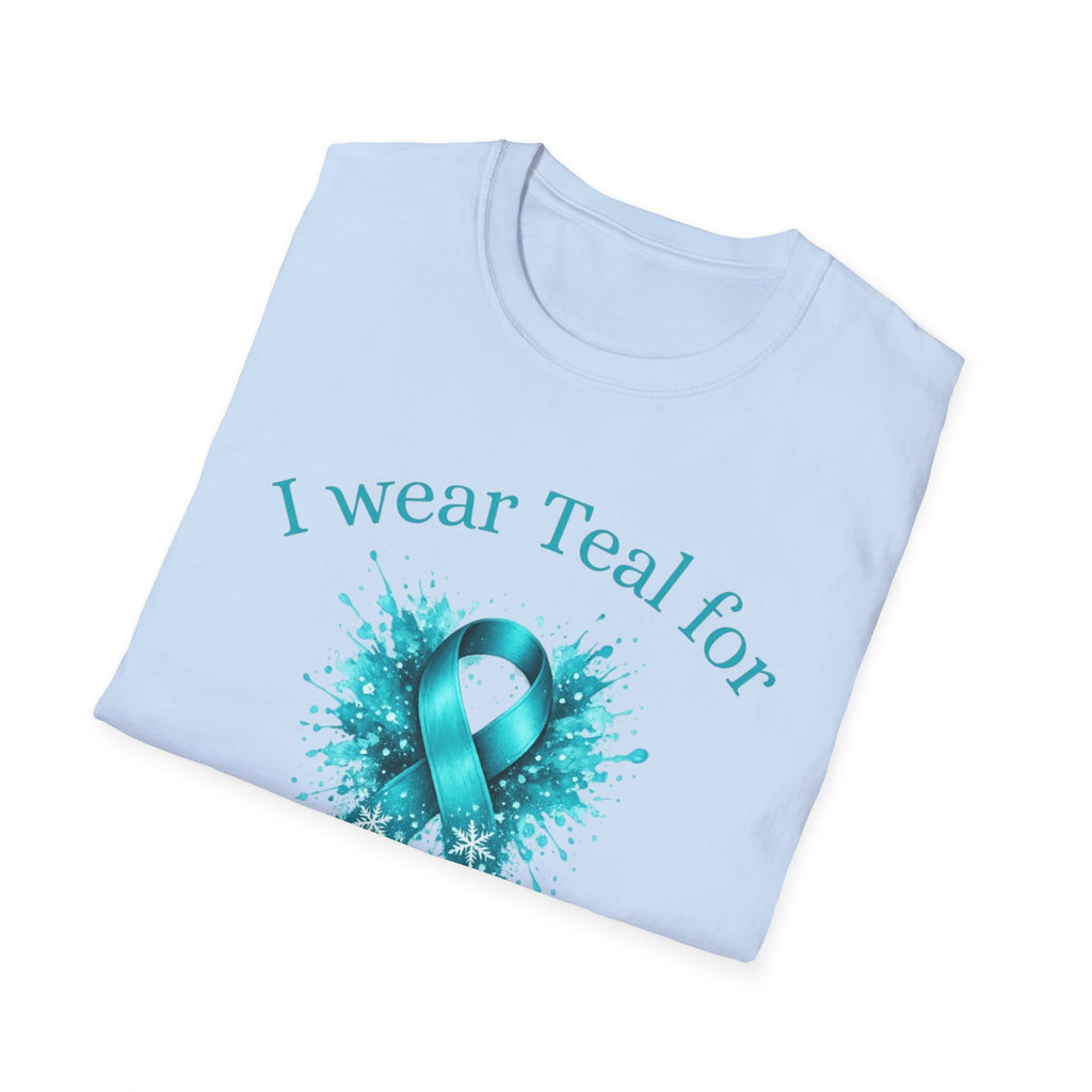 Myasthenia Gravis Awareness Tee — “I Wear Teal For My Wife”
