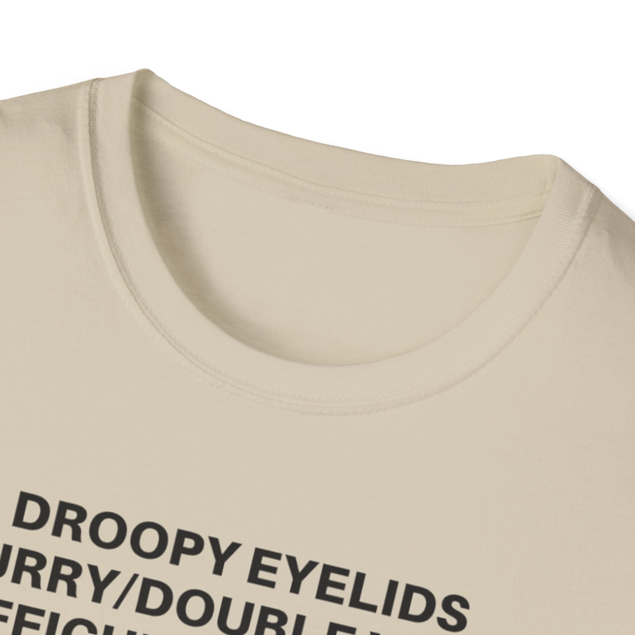 Myasthenia Gravis Awareness T-Shirt — Symptoms List Tee