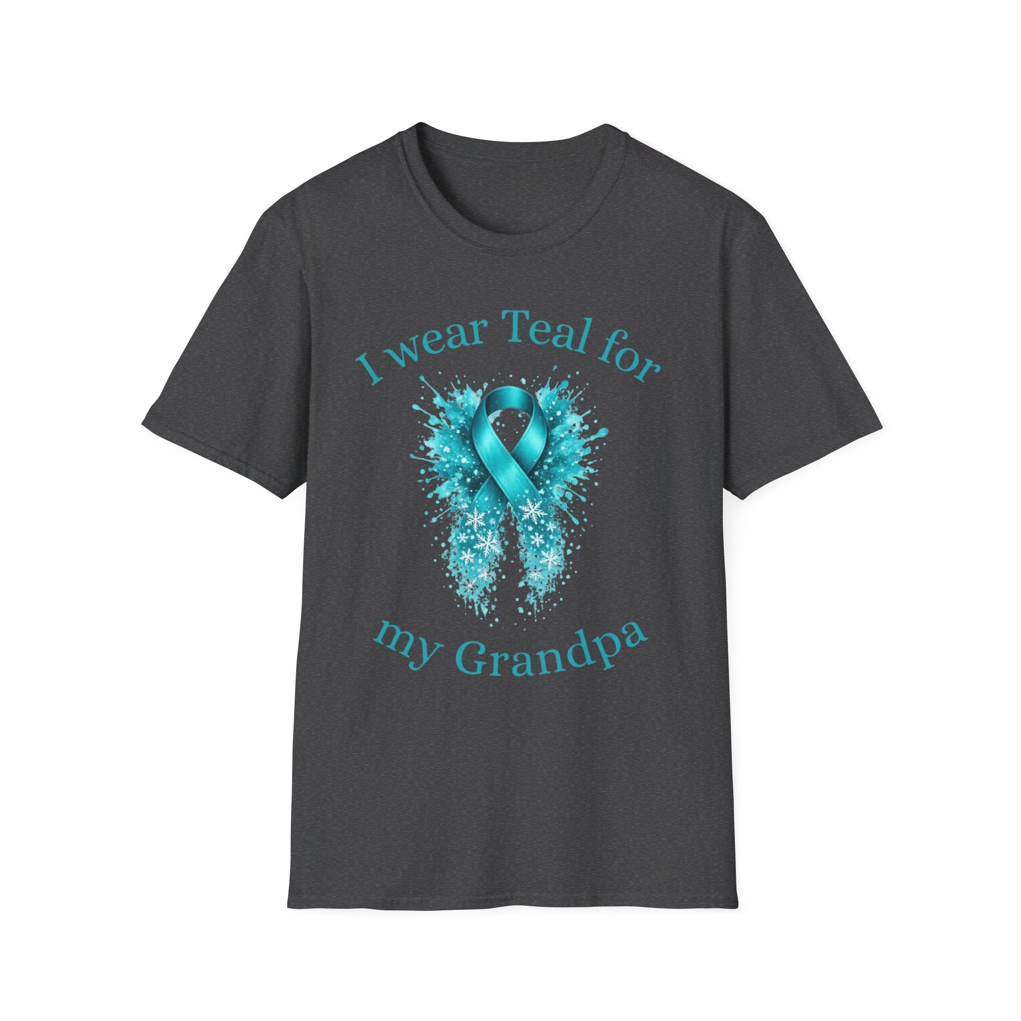 Myasthenia Gravis Awareness T-Shirt — "I Wear Teal For My Grandpa"