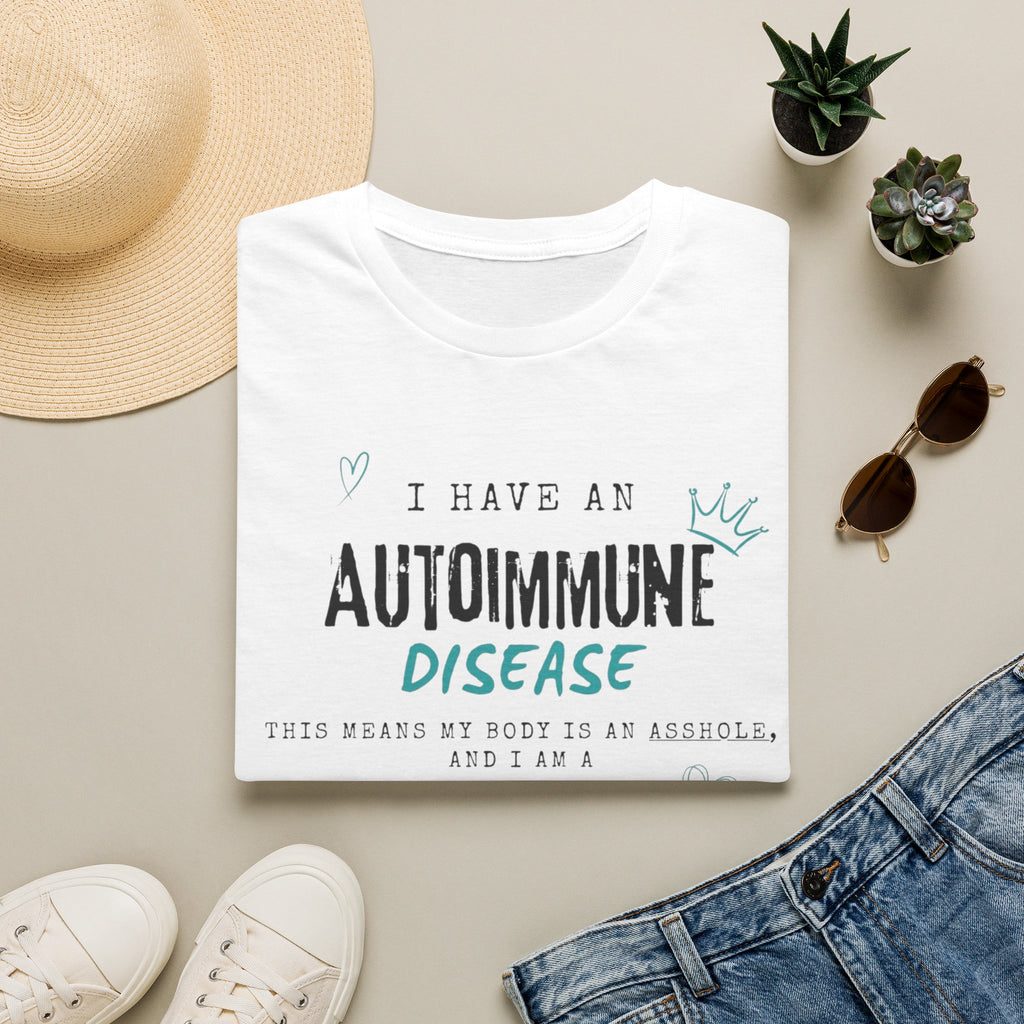 Autoimmune Disease Awareness T‑Shirt — "I Have an Autoimmune Disease" Ribbon Tee