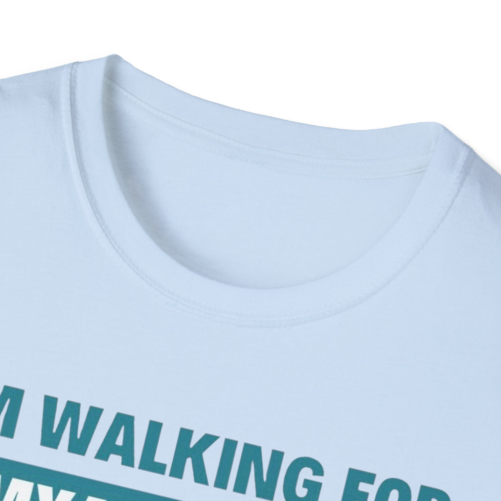 Myasthenia Gravis Awareness T-Shirt – "I'm Walking for Myasthenia Gravis Awareness" Fundraiser Tee