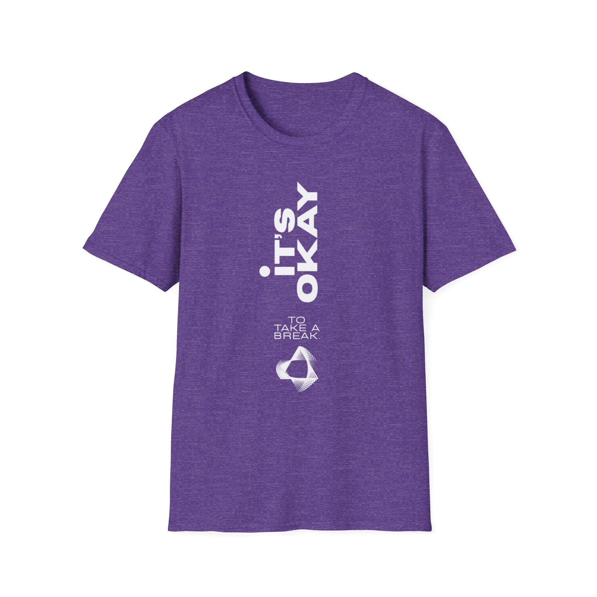 It's Okay Vertical Graphic Tee — Mental Health Awareness T-Shirt