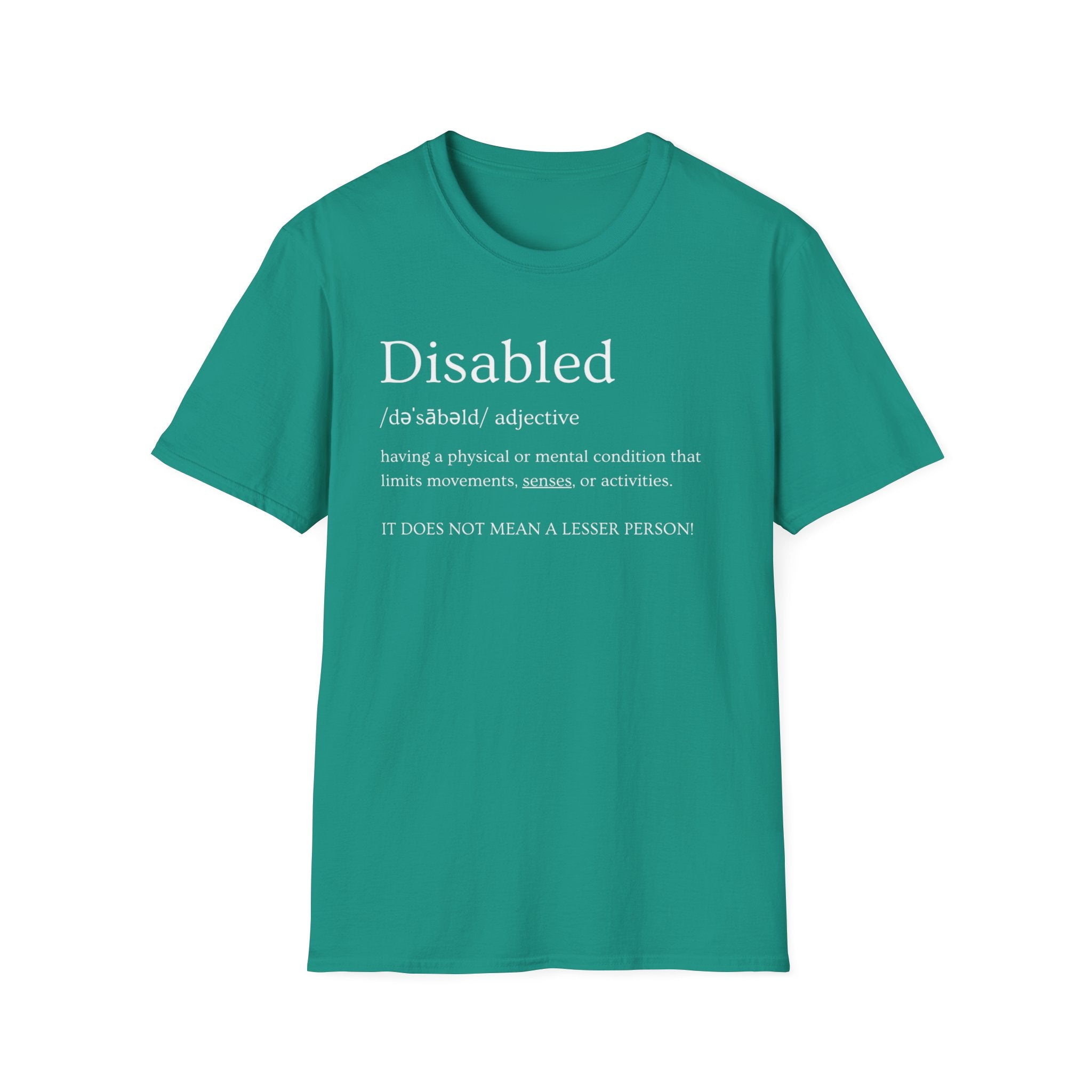 Disabled Definition T-Shirt — Disability Pride Awareness Tee