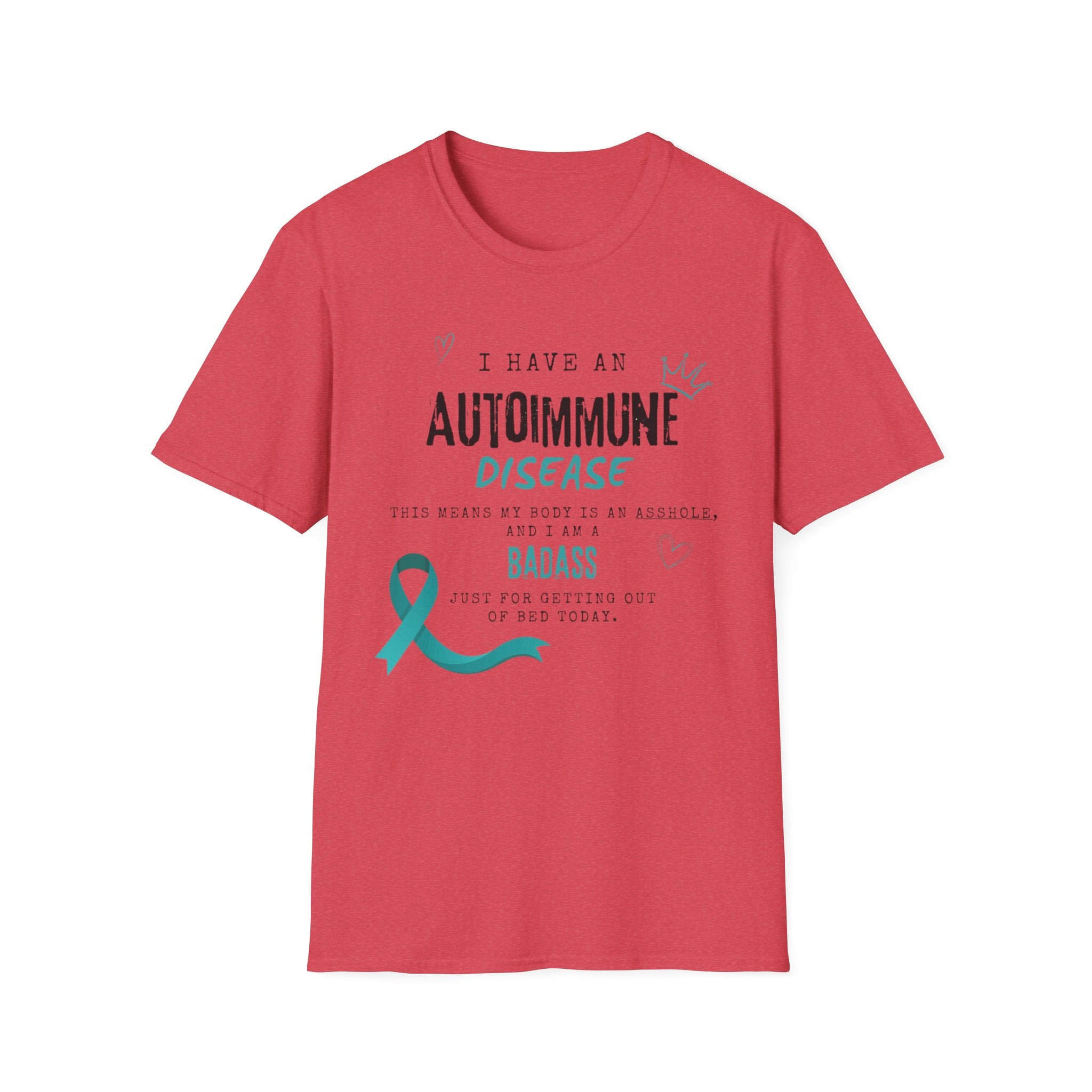 Autoimmune Disease Awareness T‑Shirt — "I Have an Autoimmune Disease" Ribbon Tee