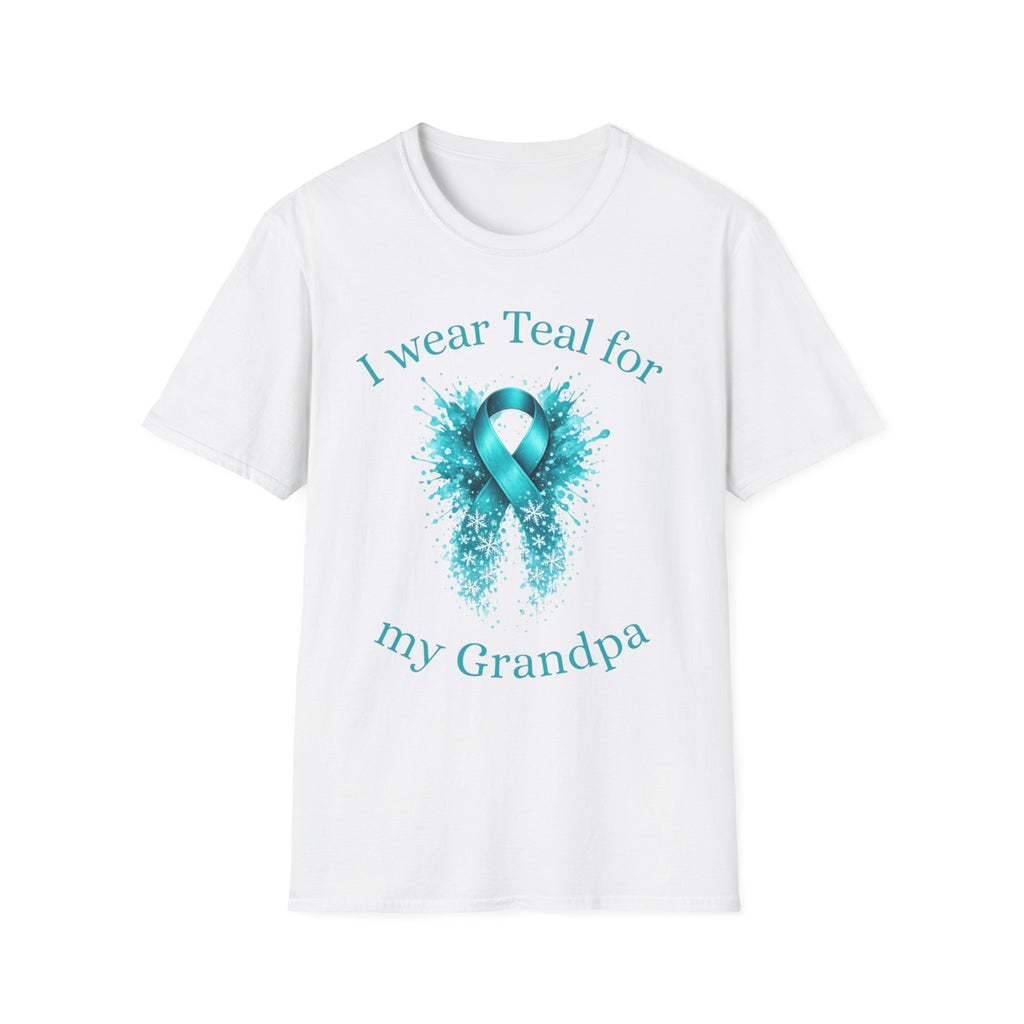 Myasthenia Gravis Awareness T-Shirt — "I Wear Teal For My Grandpa"