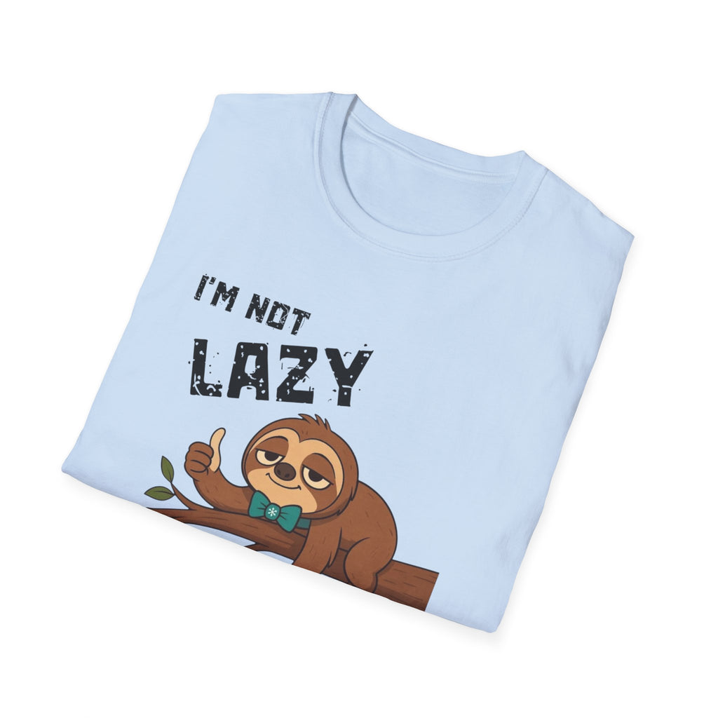 Myasthenia Gravis Awareness T-Shirt — "I'm Not Lazy, I Have Myasthenia Gravis" Sloth Design