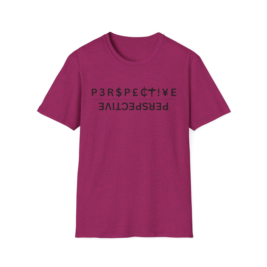 Perspective T-Shirt – Upside-Down "P3RPECT!VE / PERSPECTIVE" Graphic Tee