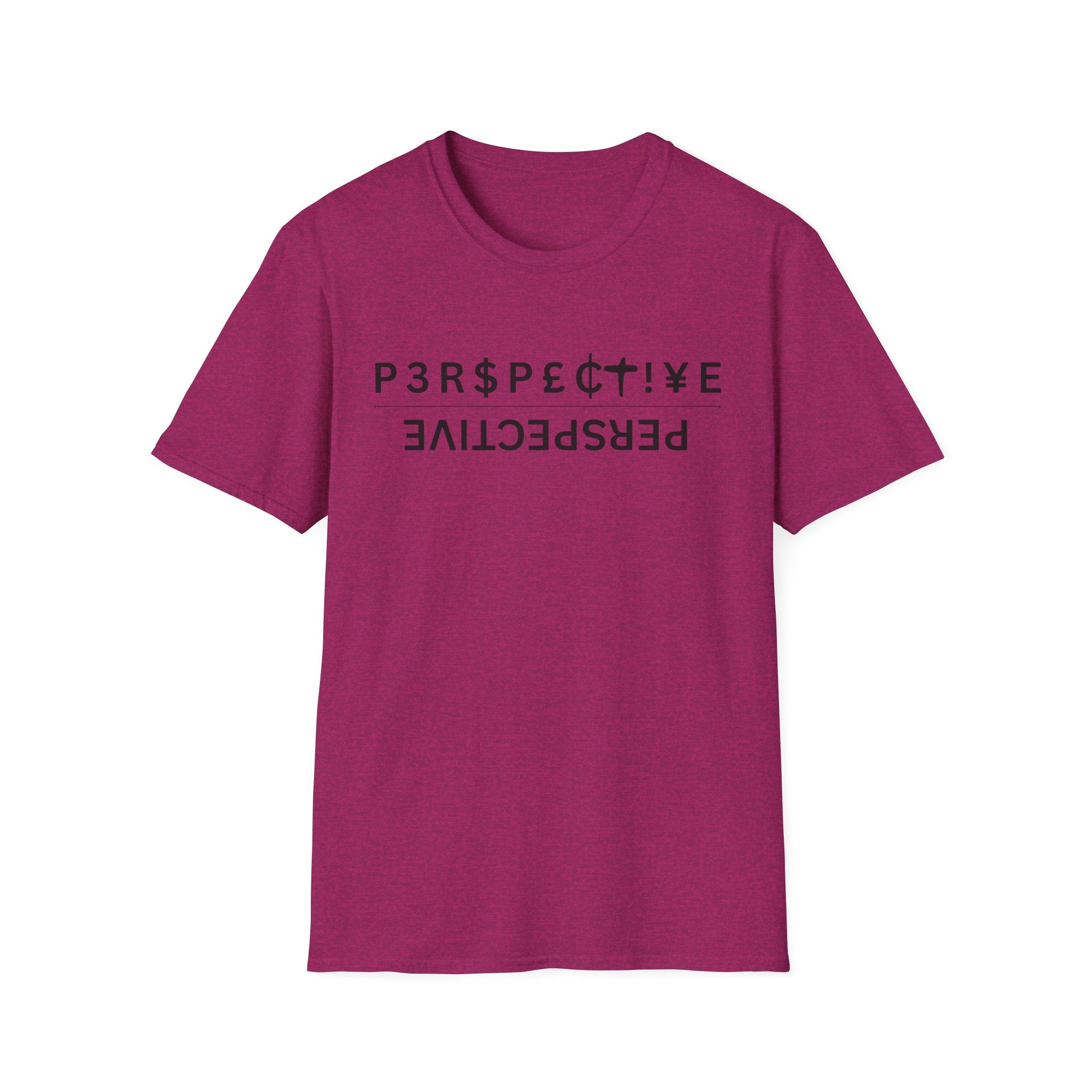 Perspective T-Shirt – Upside-Down "P3RPECT!VE / PERSPECTIVE" Graphic Tee