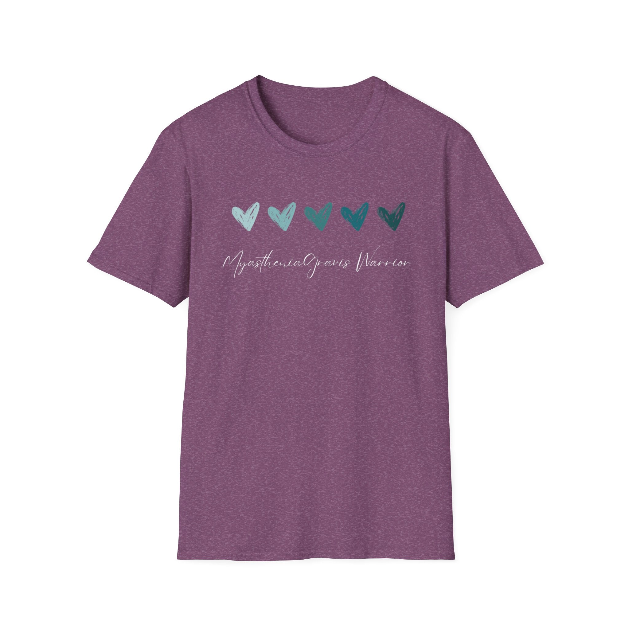 Myasthenia Gravis Warrior T‑Shirt — Teal Heart Awareness Tee