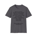 Myasthenia Gravis Awareness T-Shirt — Symptoms List Tee