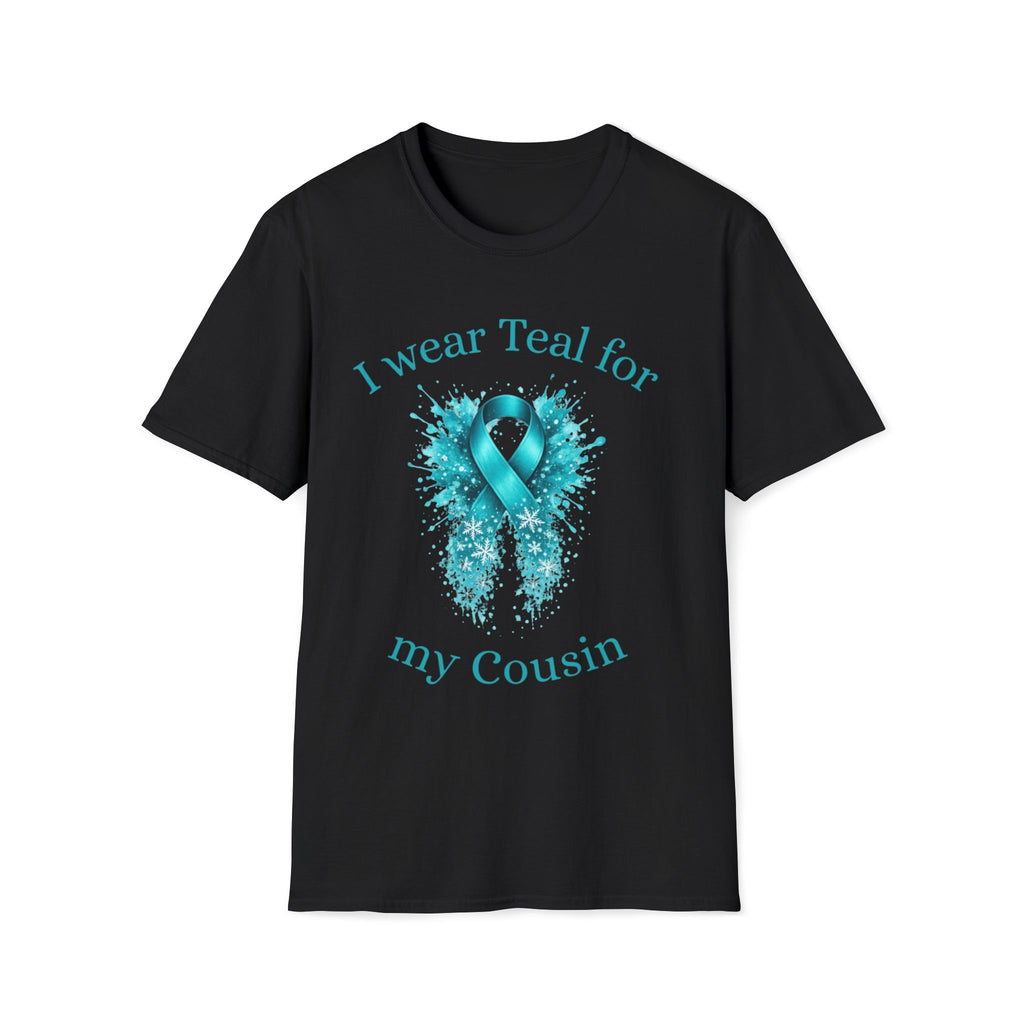 Myasthenia Gravis Awareness T-Shirt — "I Wear Teal for My Cousin" Support Tee