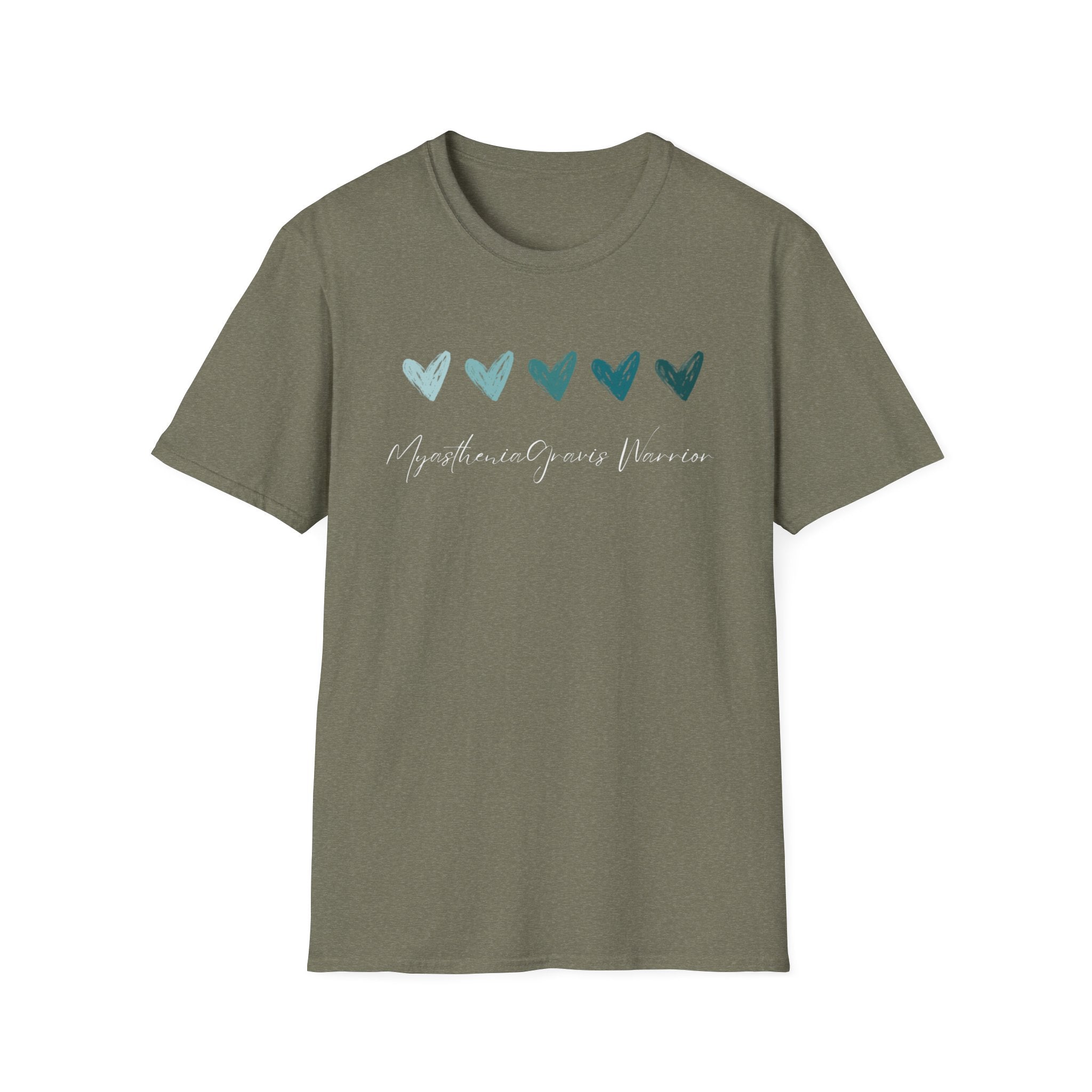 Myasthenia Gravis Warrior T‑Shirt — Teal Heart Awareness Tee