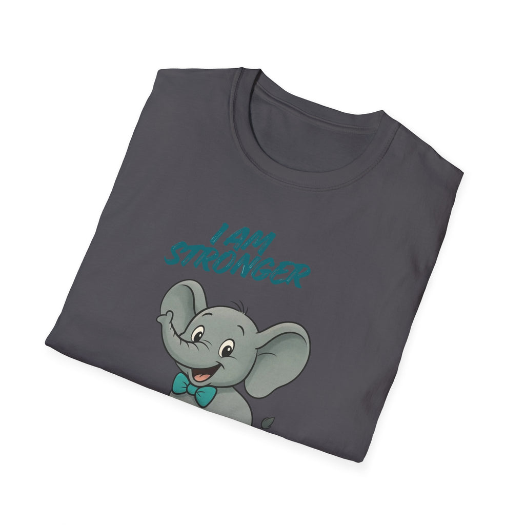 Elephant Strength T-Shirt — "I Am Stronger Than Myasthenia Gravis" Awareness Tee