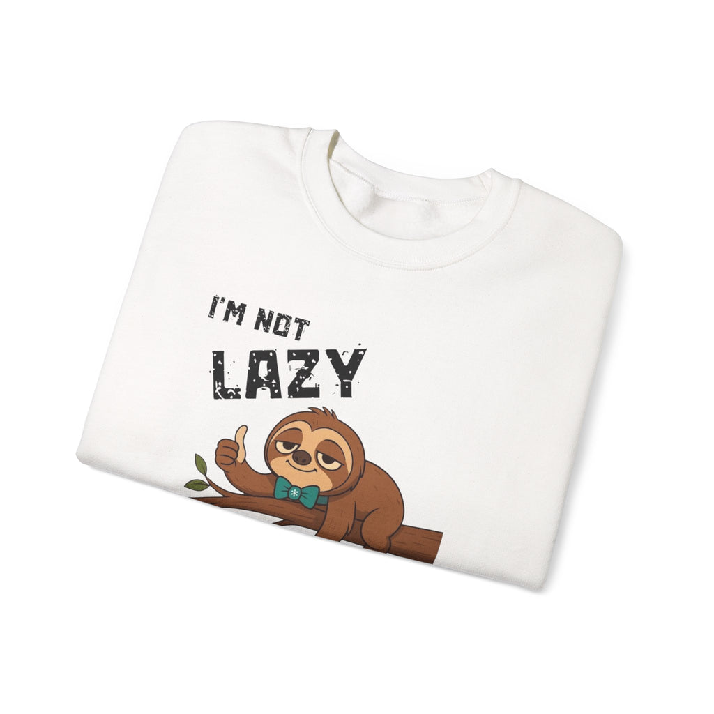 Myasthenia Gravis Awareness Sweatshirt - "I'm Not Lazy" Sloth Support Crewneck