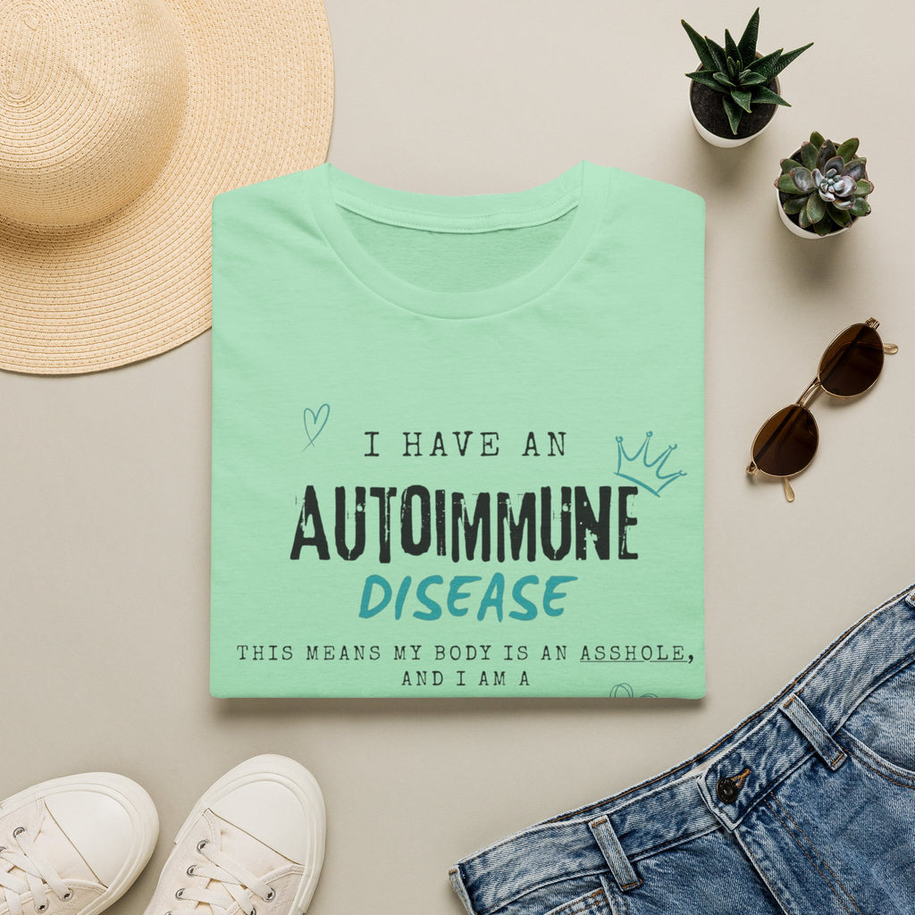 Autoimmune Disease Awareness T‑Shirt — "I Have an Autoimmune Disease" Ribbon Tee