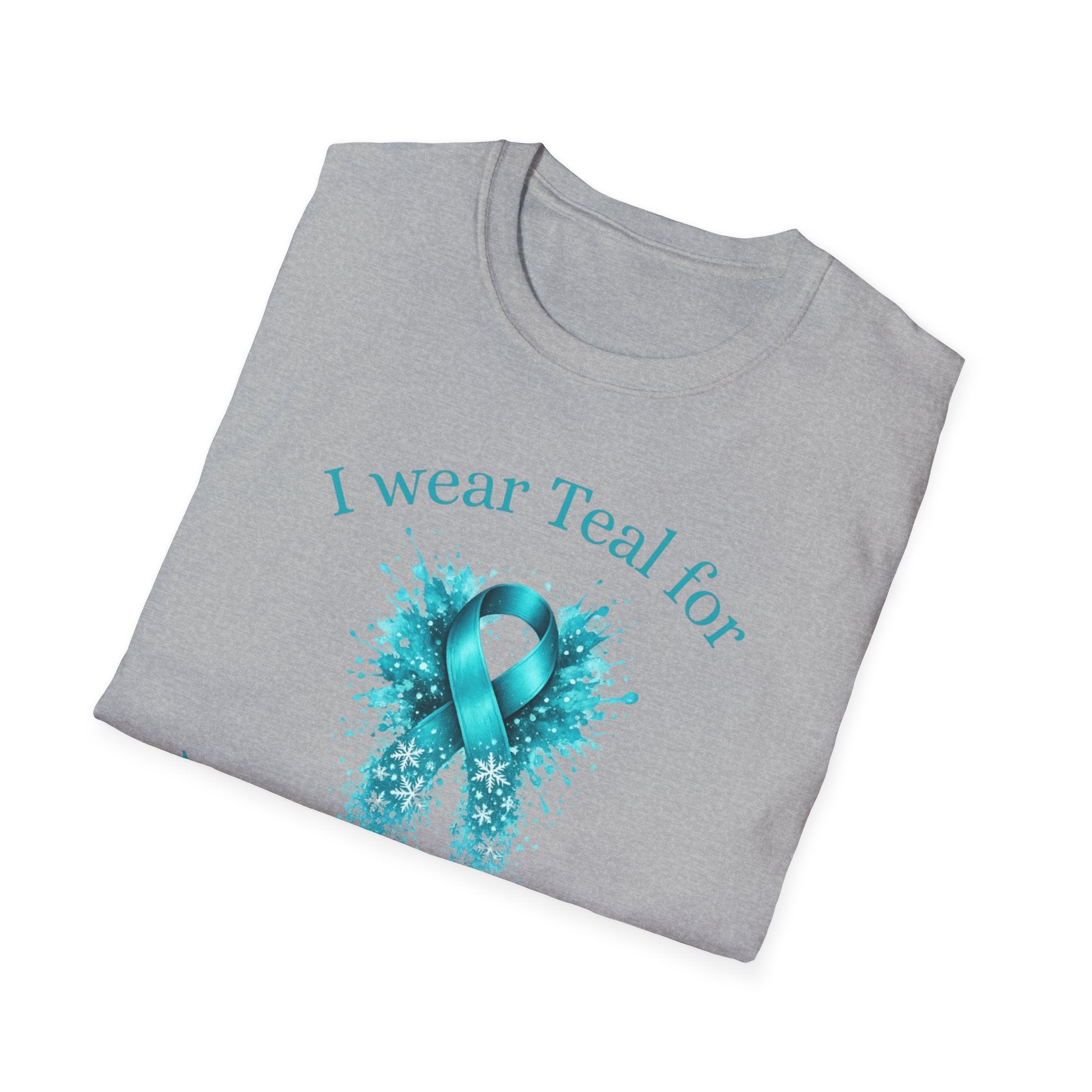 Myasthenia Gravis Awareness T-Shirt — "I Wear Teal for Myasthenia Gravis"