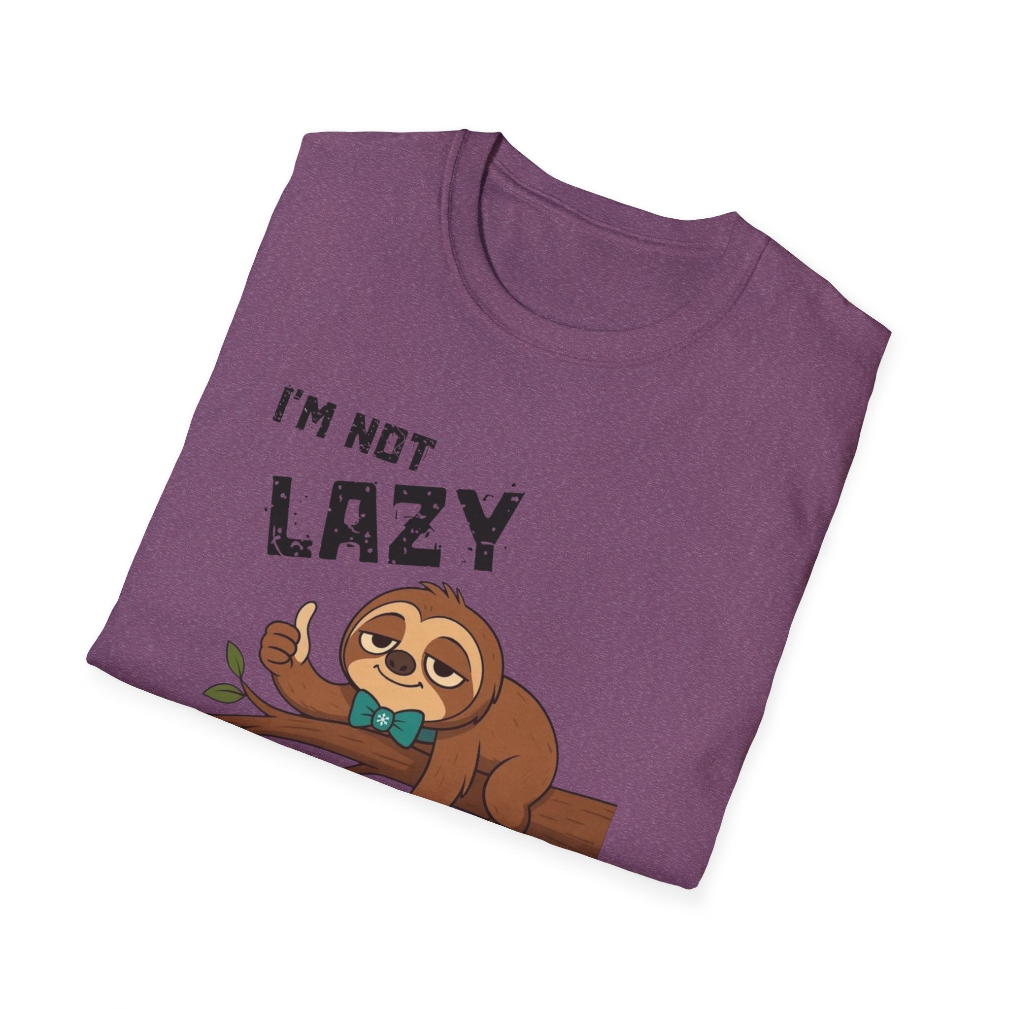 Myasthenia Gravis Awareness T-Shirt — "I'm Not Lazy, I Have Myasthenia Gravis" Sloth Design