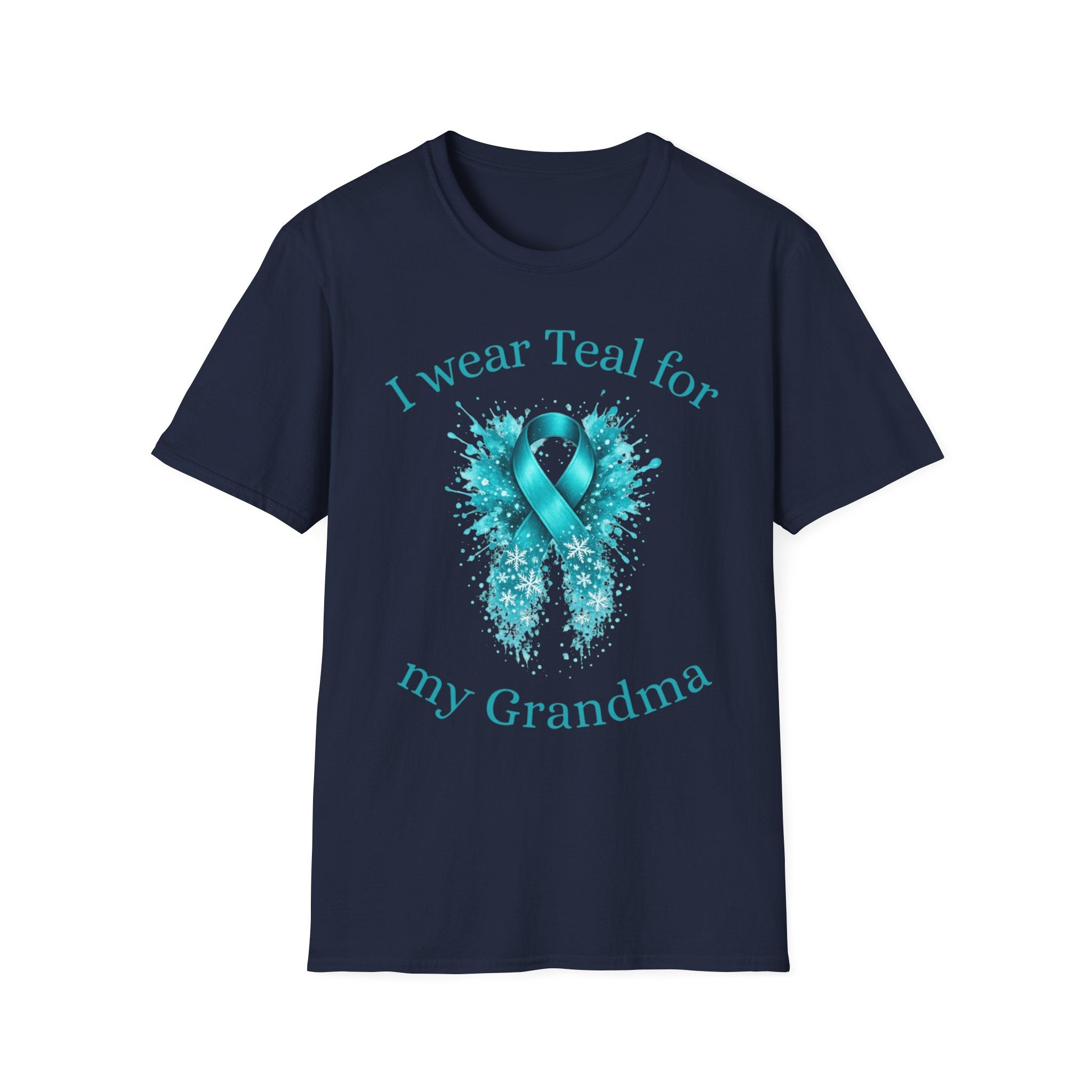 Teal Awareness T-Shirt – "I Wear Teal for My Grandma" Support Tee