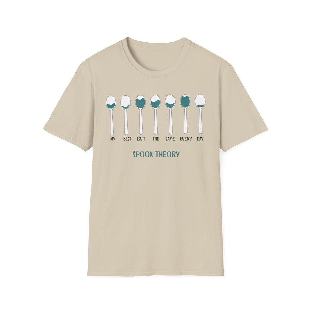 Spoon Theory T-Shirt – "My Best Isn't the Same Every Day" Chronic Illness Awareness Tee
