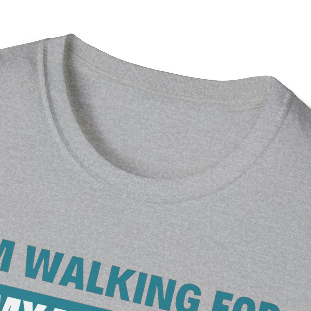Myasthenia Gravis Awareness T-Shirt – "I'm Walking for Myasthenia Gravis Awareness" Fundraiser Tee