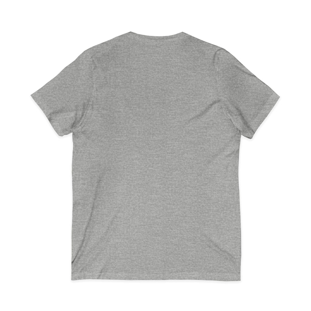 Myasthenia Gravis Awareness V-Neck Tee — "I'm Not Lazy" Sloth Design