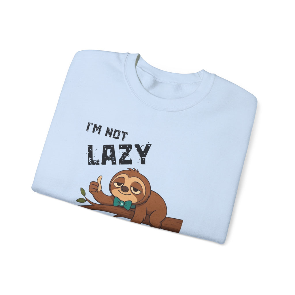 Myasthenia Gravis Awareness Sweatshirt - "I'm Not Lazy" Sloth Support Crewneck