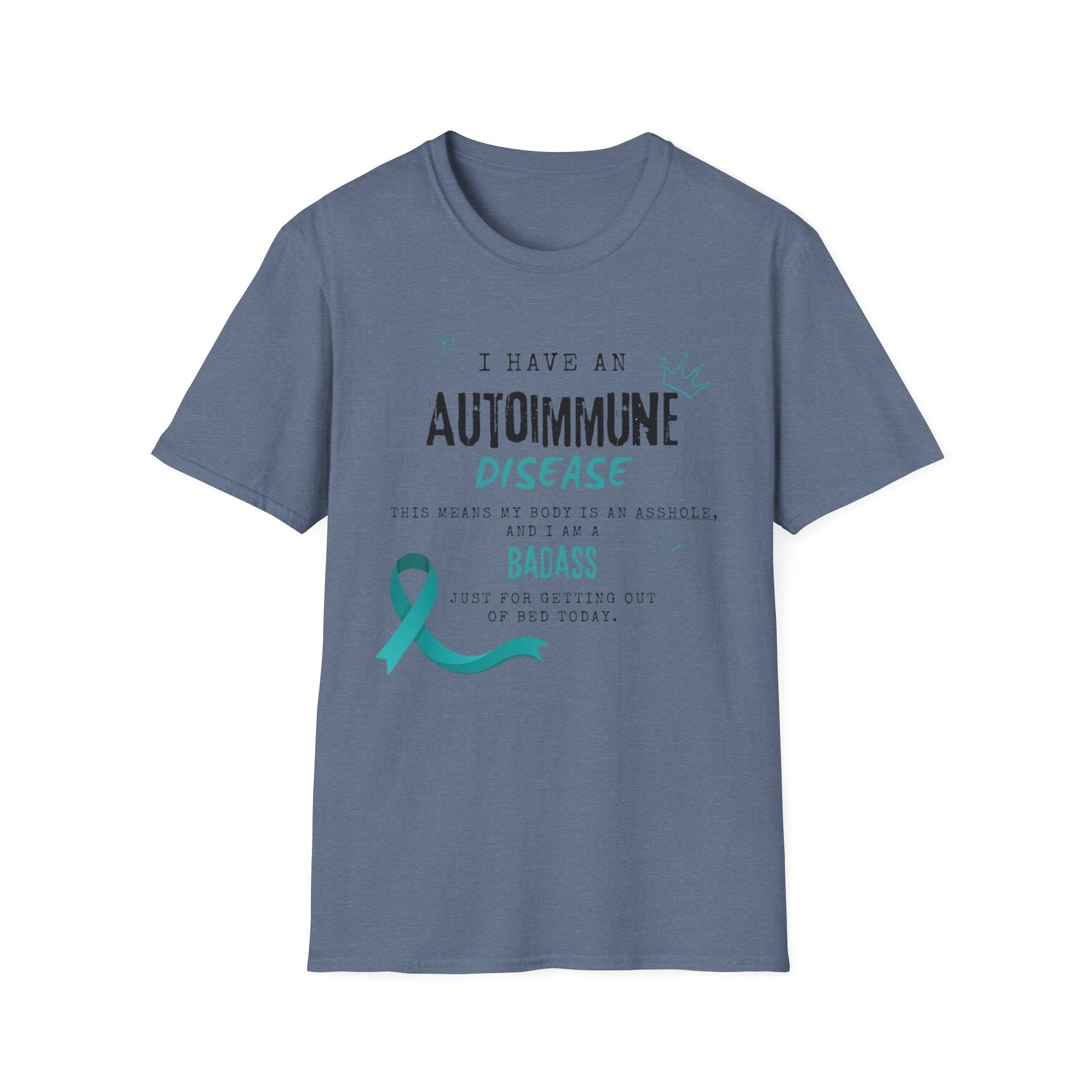 Autoimmune Disease Awareness T‑Shirt — "I Have an Autoimmune Disease" Ribbon Tee