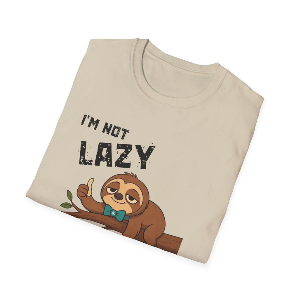 Myasthenia Gravis Awareness T-Shirt — "I'm Not Lazy, I Have Myasthenia Gravis" Sloth Design