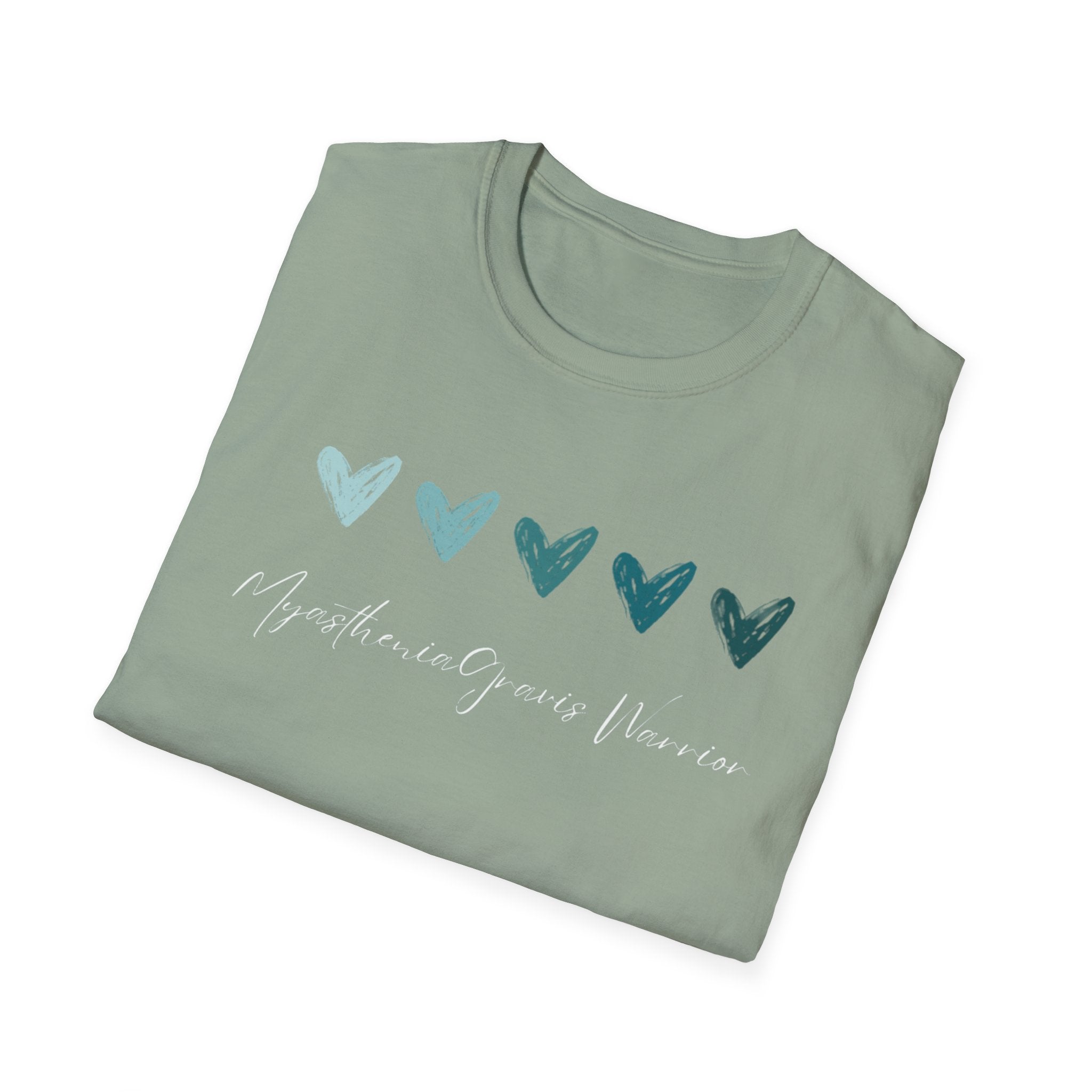 Myasthenia Gravis Warrior T‑Shirt — Teal Heart Awareness Tee