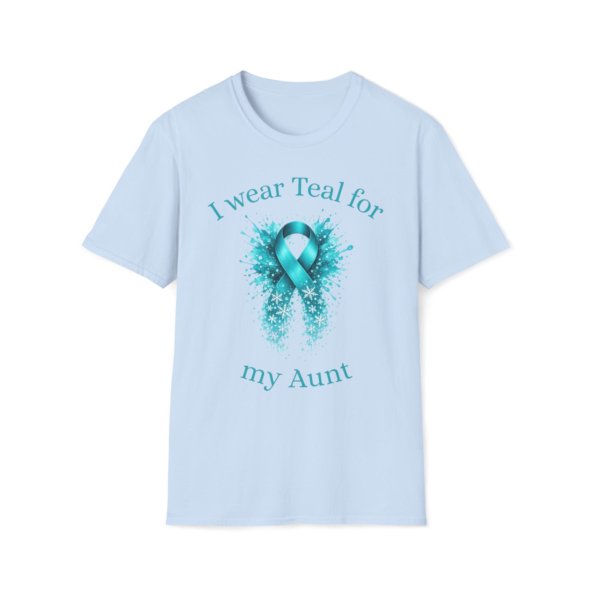 Myasthenia Gravis Awareness T-Shirt — “I Wear Teal For My Aunt”