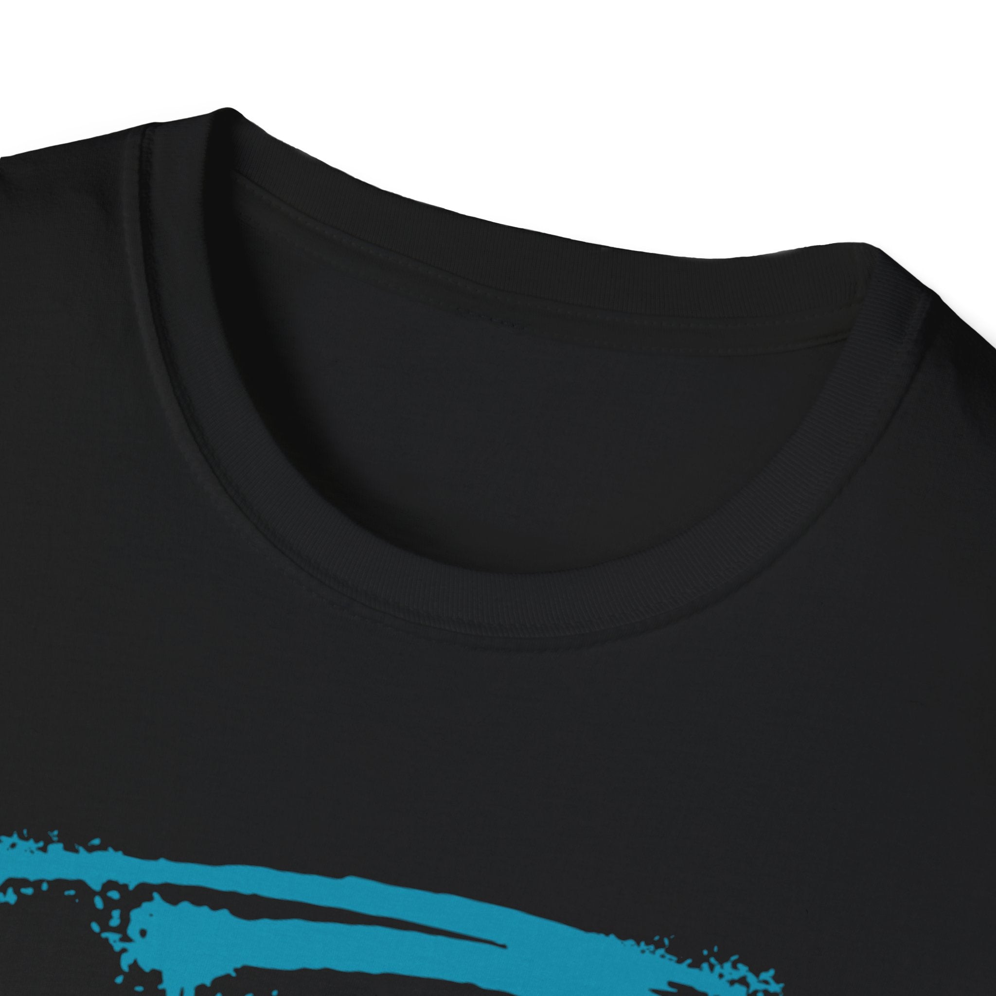 Myasthenia Gravis Warrior T-Shirt — Retro Blue Brushstroke Graphic Tee