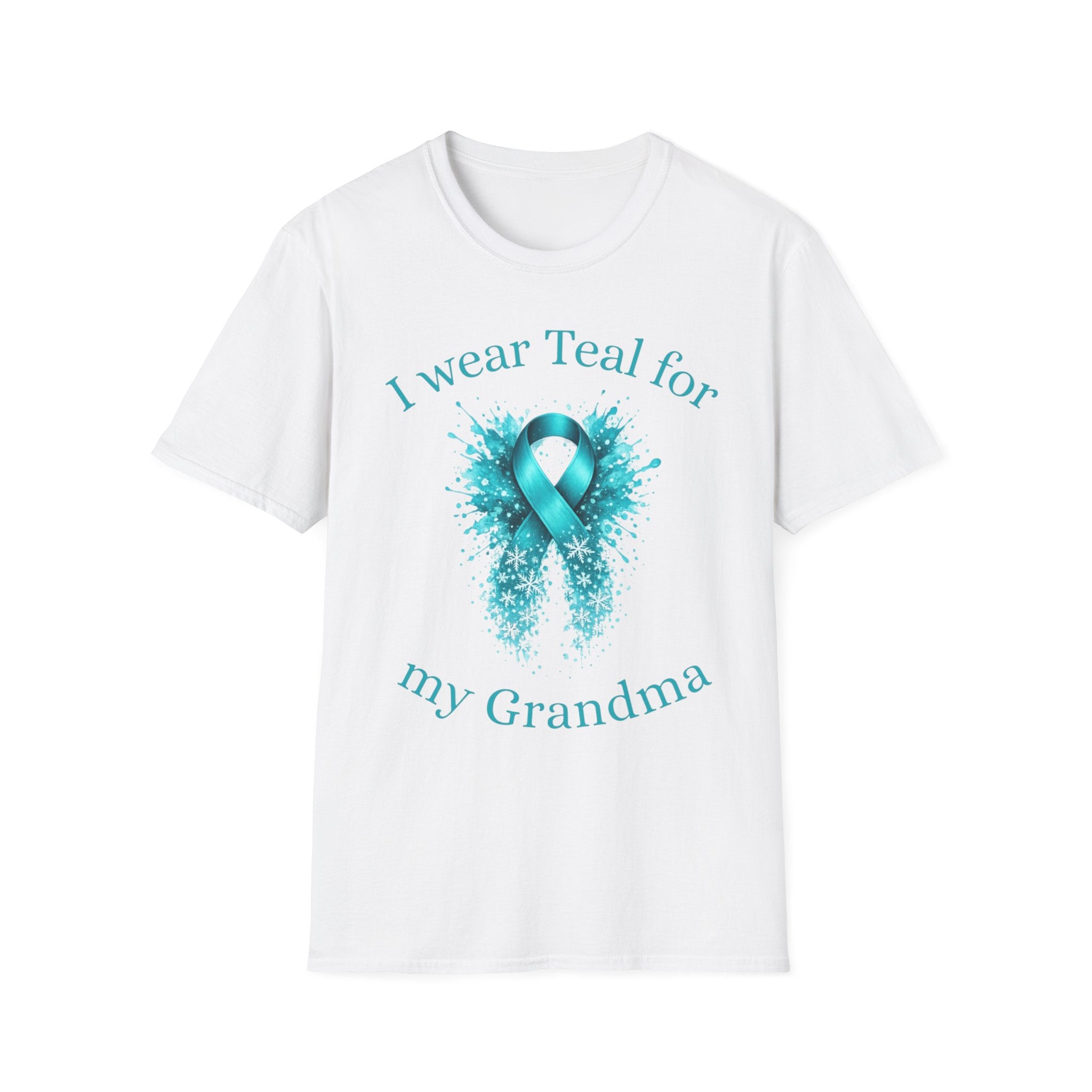 Teal Awareness T-Shirt – "I Wear Teal for My Grandma" Support Tee